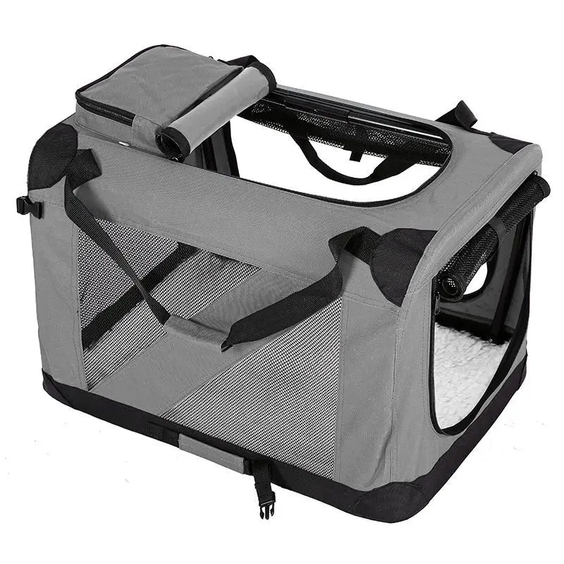 Transportín Plegable para Mascotas con Interior Acolchado