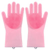 Gants de toilettage en silicone pour animaux