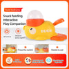 Yellow Duck-Shaped Interactive Treat Dispenser for Cats and Dogs