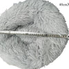 Panier Rond en Peluche pour Animaux avec Housse Amovible