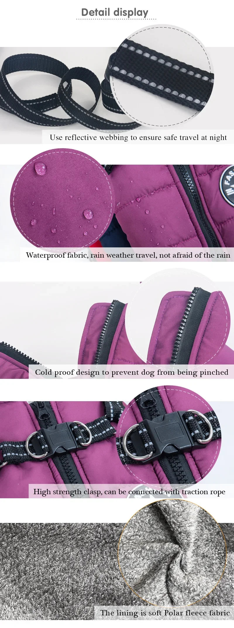 Impermeable para Perro con Arnés Integrado
