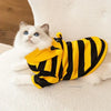 Adorable Bee Pet Hoodie for Small Dogs and Cats