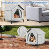 All-Season Waterproof Foldable Cat House with Cooling & Warming Features