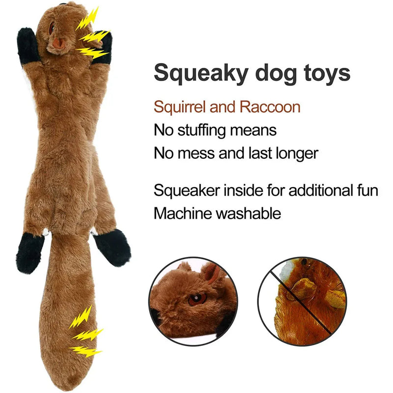 Juguete de Peluche Crujiente sin Relleno para Perros