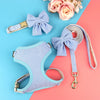 3-Piece Dog Collar Harness Leash Set with Bowknot