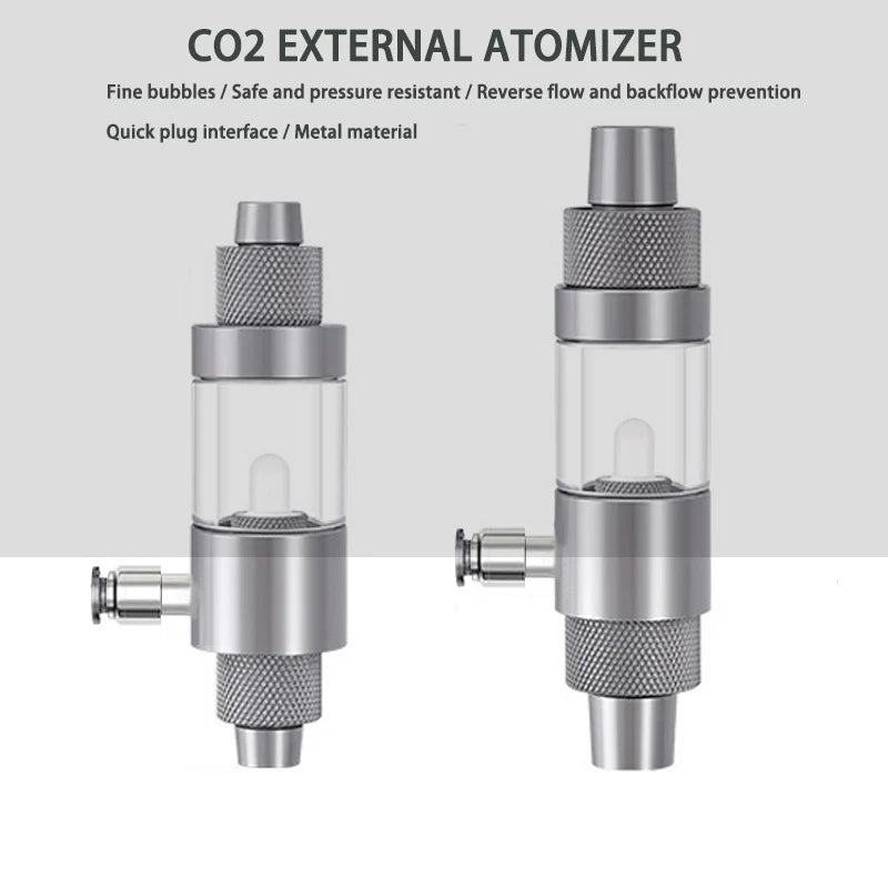 Diffuseur CO2 en aluminium pour aquariums