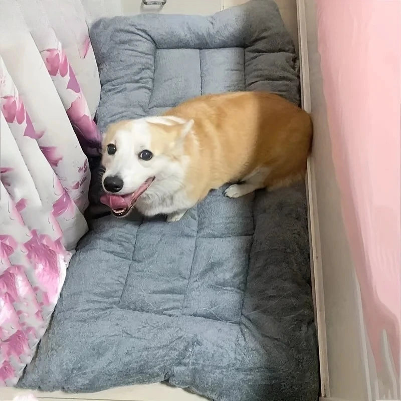 Grande Coussin pour Chien en Peluche avec Confort Polyester Épaissi