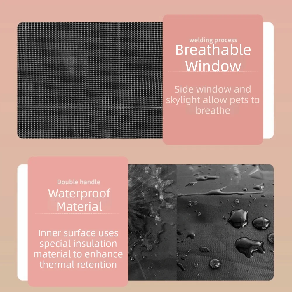 All-Season Waterproof Dog Crate Cover with Mesh Ventilation