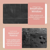 All-Season Waterproof Dog Crate Cover with Mesh Ventilation