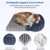 Large Dog Bed with Plush Cover and Removable Pad