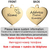 Personalized Pet ID Tag for Collar - Engraved Heart Tag