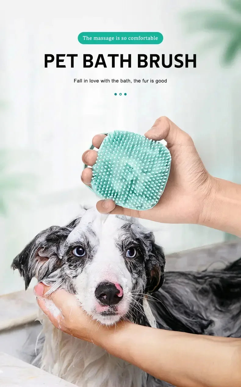 Soft Silicone Pet Bathing Gloves for Dogs and Cats
