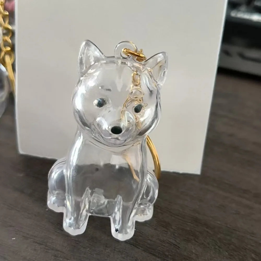 Pet Hair Storage Keychain – Transparent Dog & Cat Fur Keepsake Pendant