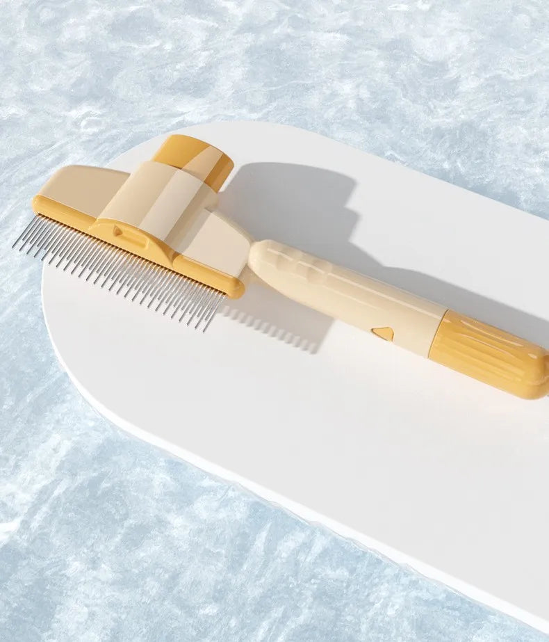 Self-Cleaning Pet Grooming Brush with Massage Pins