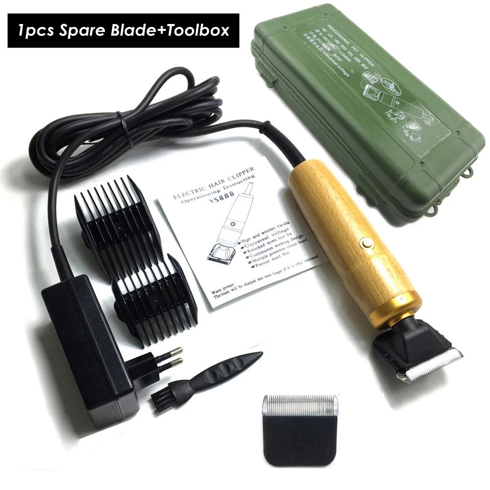 Professional 55W Corded Pet Clipper for Dogs, Cats & Large Animals