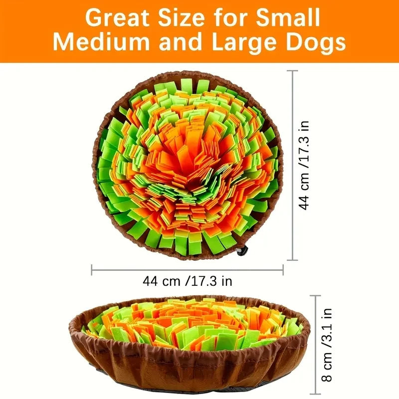 Washable Felt Dog Sniffing Pad Foldable Slow-Feed Mat Toy