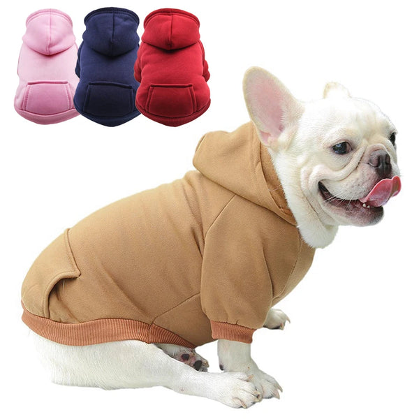 Winter Dog Hoodie for Small and Medium Breeds - Dog Coat Jacket