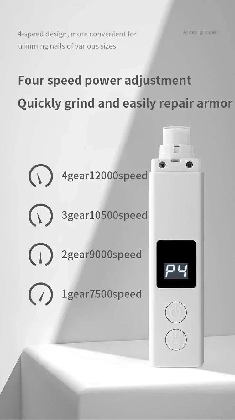 Quiet Rechargeable Pet Nail Grinder for Dogs and Cats