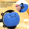 Blue intelligent pet ball for cats automatic teasing toy shown in a close-up view