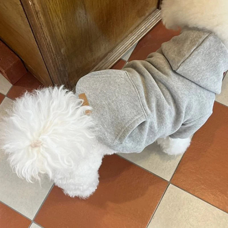 هودي كلب دافئ من الفليس للمقاسات الصغيرة إلى المتوسطة