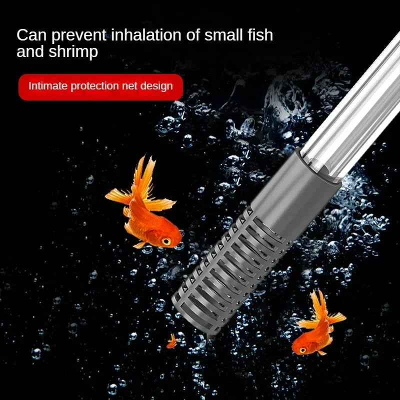 Kit de Siphon 3-en-1 pour Aquarium avec Tube d'Extension