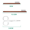 Wooden Pet Grooming Comb with Tear Stain Scissors