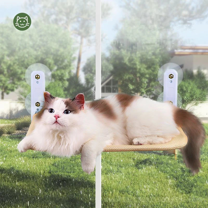 Suction Cup Cat Hammock with Removable Washable Cushion