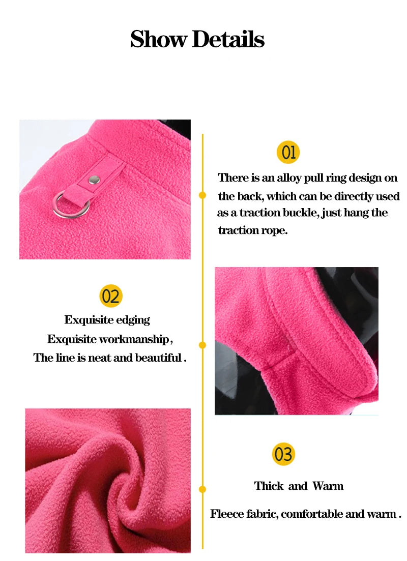 Warm Winter Vest for Small Dogs and Cats