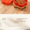 Ceramic Slow Feeder Bowl for Cats and Small Dogs