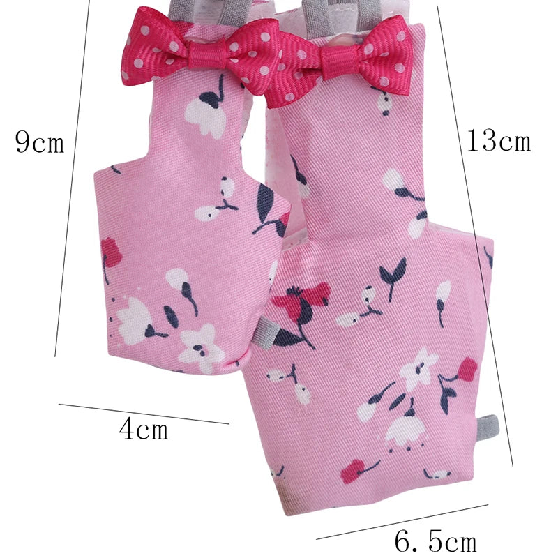 Parrot Diaper With Bowtie - Colorful Flight Suit for Birds