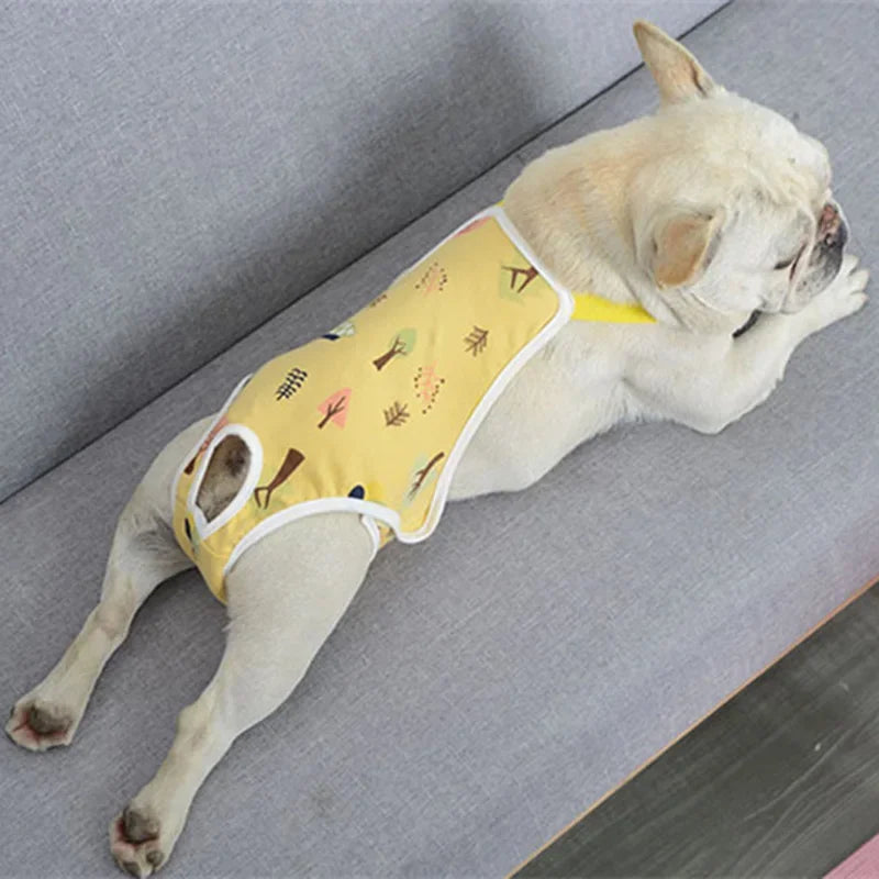 Adjustable Dog Diaper Pants with Suspenders