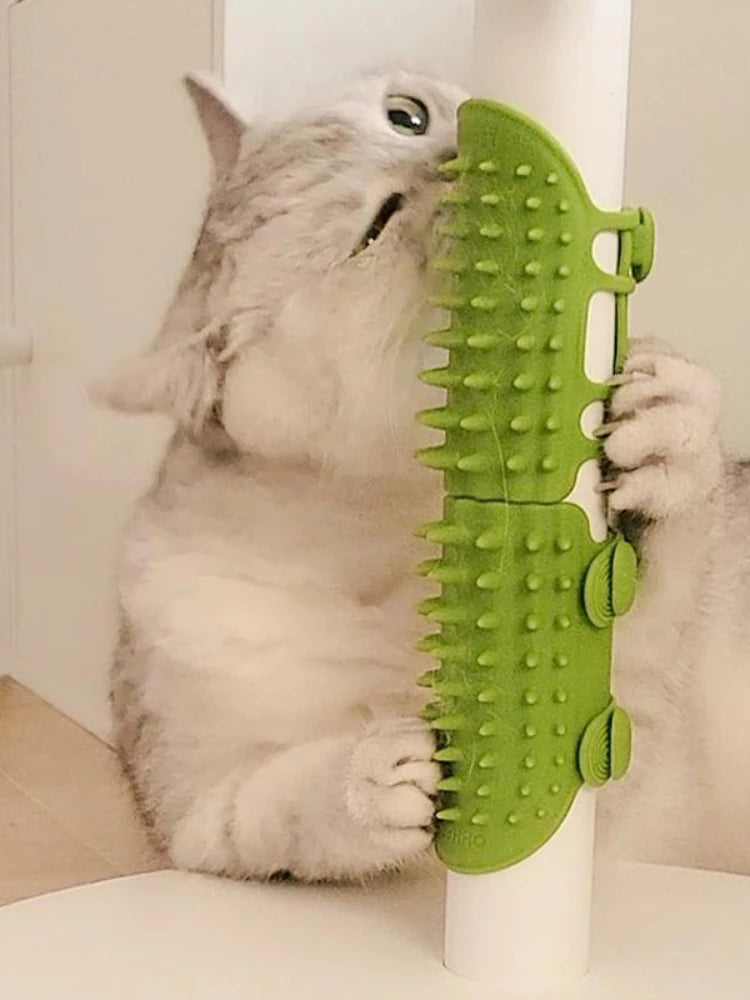 Selbstreinigende Katzenbürste
