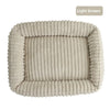 Cozy Rectangle Plush Pet Bed with Removable Cover