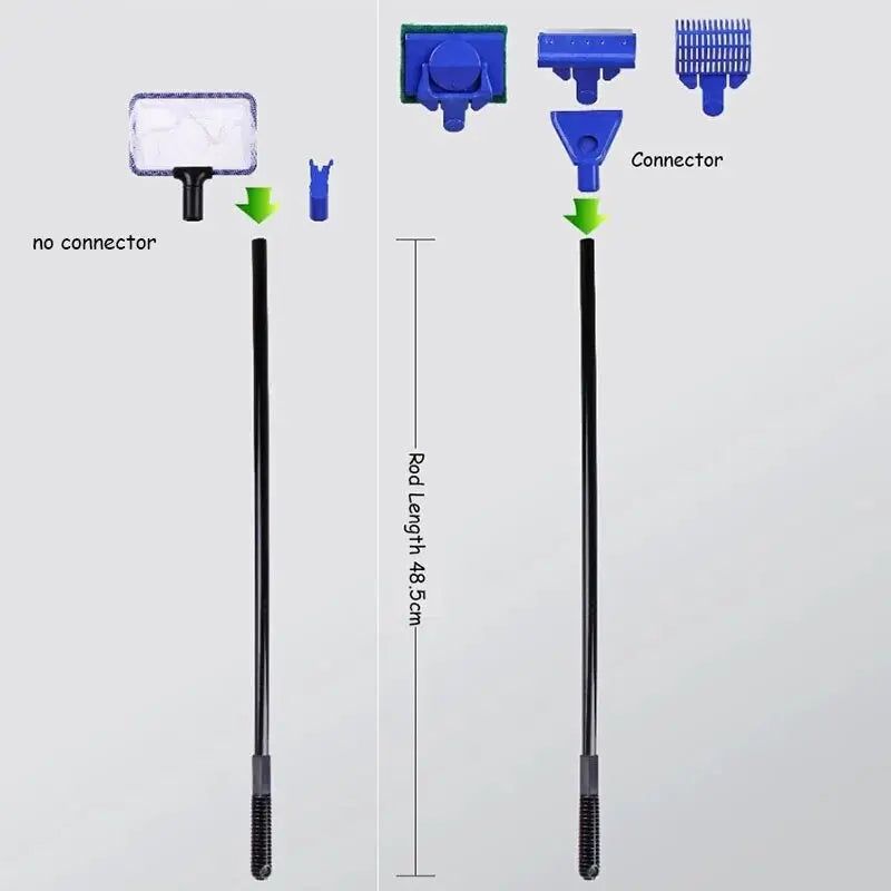 5-in-1 Aquarium Cleaning Kit with Interchangeable Heads