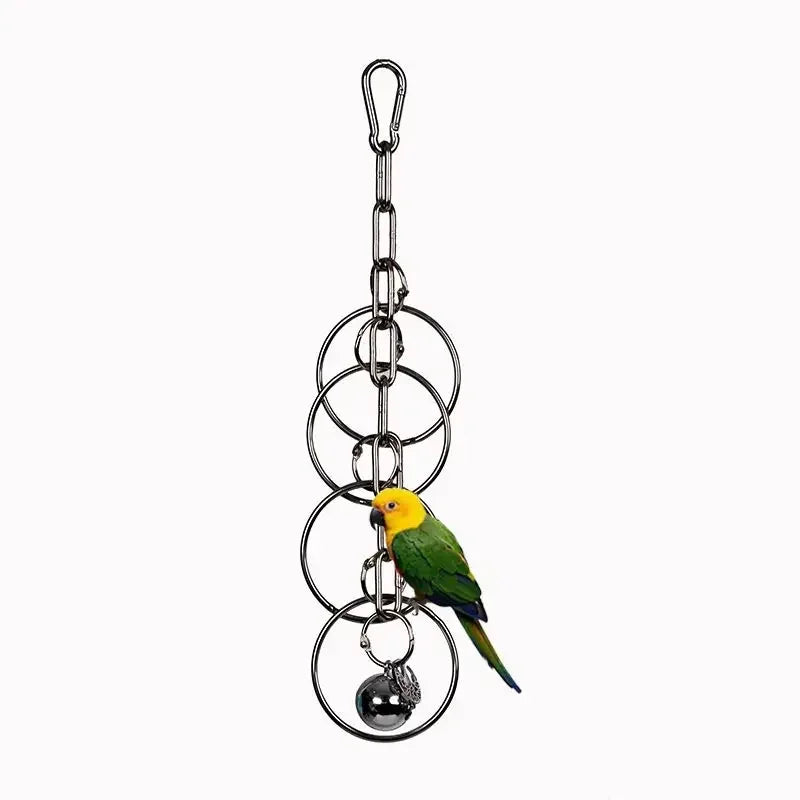 Juguete de Escalada y Mordido para Loros de Acero Inoxidable