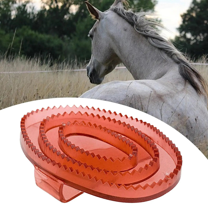 Brosse de toilettage pour cheval à poils souples