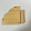 Wooden Hamster Play Platform with Two-Level Design