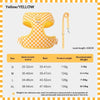 Checkered Nylon Dog Harness for Small Dogs with Leash