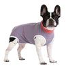 Striped Cotton Dog Recovery Suit for Post-Surgery Protection