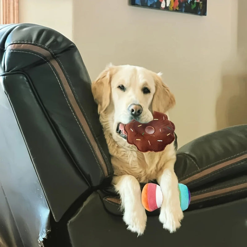 Ensemble de 7 Jouets en Peluche qui Grincent pour Chiots