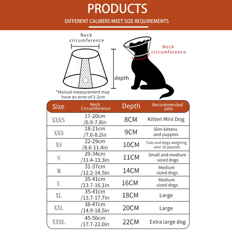 Collier de récupération ajustable pour animaux