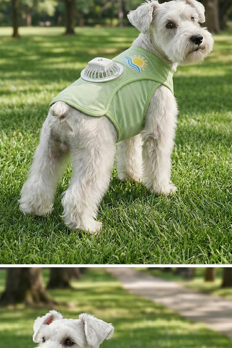 Cooling Dog Vest with Built-in Fan
