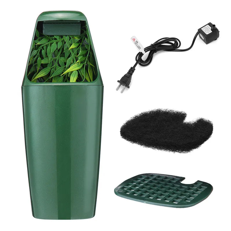 Reptile Drinking Water Fountain with Filter and Adjustable Pump