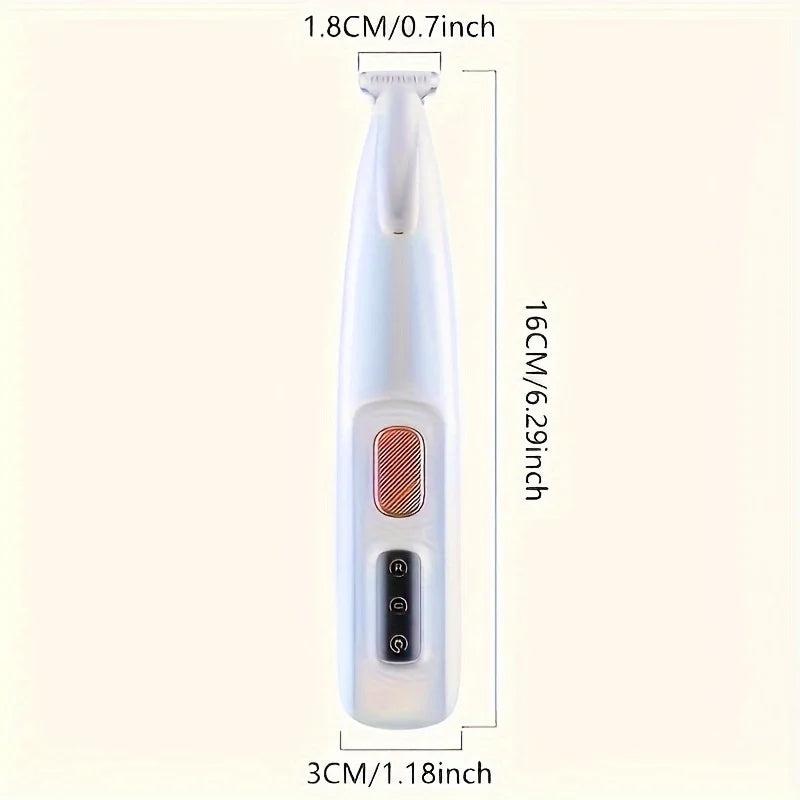 Rechargeable USB Pet Paw Trimmer – Quiet Hair Clipper for Cats and Dogs