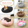 Lit Donut en Peluche Confortable pour Chat