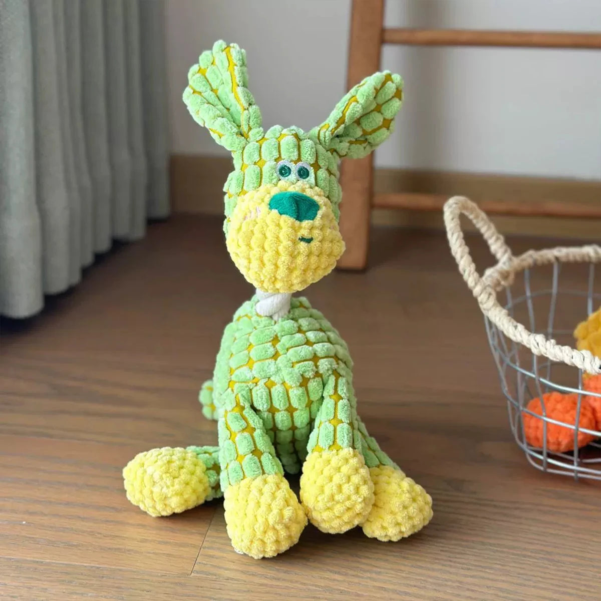 Squeaky Donkey Plush Toy for Dogs