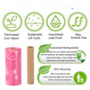 Extra Thick Leak-Proof Dog Poop Bags with Dispenser – Cute Heart Print