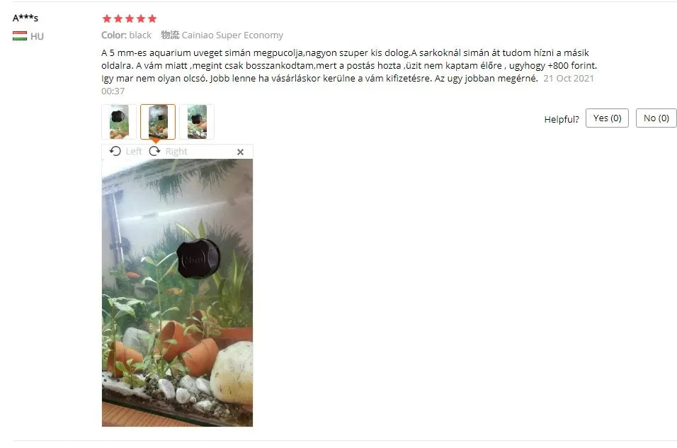 Double-Sided Aquarium Cleaning Magnet with Floating Scraper