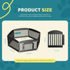 Expandable Plastic Dog Playpen with Door - 6 Panel