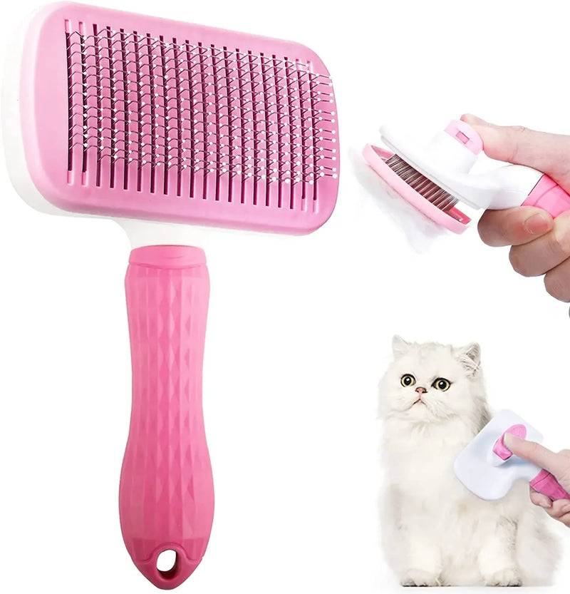 Self-Cleaning Pet Grooming Brush